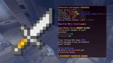 ago Swarm because in f5-7 are a ton of mobs. . Best ultimate enchant for livid dagger